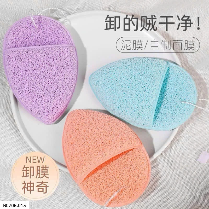 SET 5 BÔNG MÚT RỬA MẶT  Sỉ giá 35k/1 Set 5 mix màu 