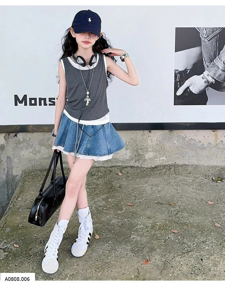 SET ÁO SÁT NÁCH MIX CV JEAN BG   Sỉ giá  áo: 125k  cv: 188k 
