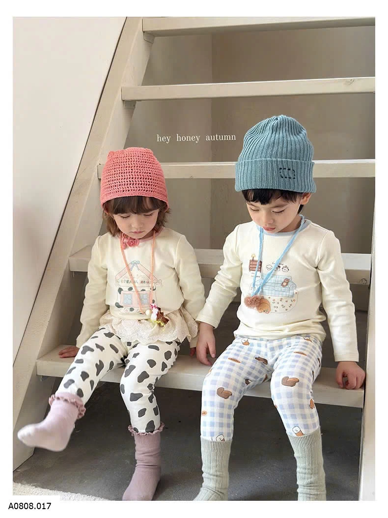 BỘ NGỦ HOẠT HÌNH DÀI TAY HEY.HONEY   Sỉ giá  sz 90-130: 159k sz 140-150: 180k 