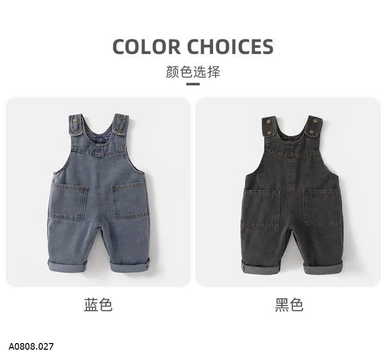 Yếm jean  Sỉ 105k