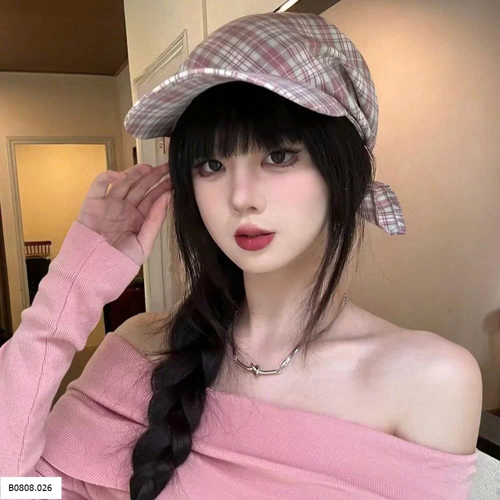 MŨ TURBAN PHỐI KẺ BOLEMAER   Sỉ 93k