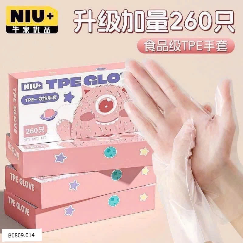 GĂNG TAY TPE NIU  Giá sỉ 92k/1 set 2h