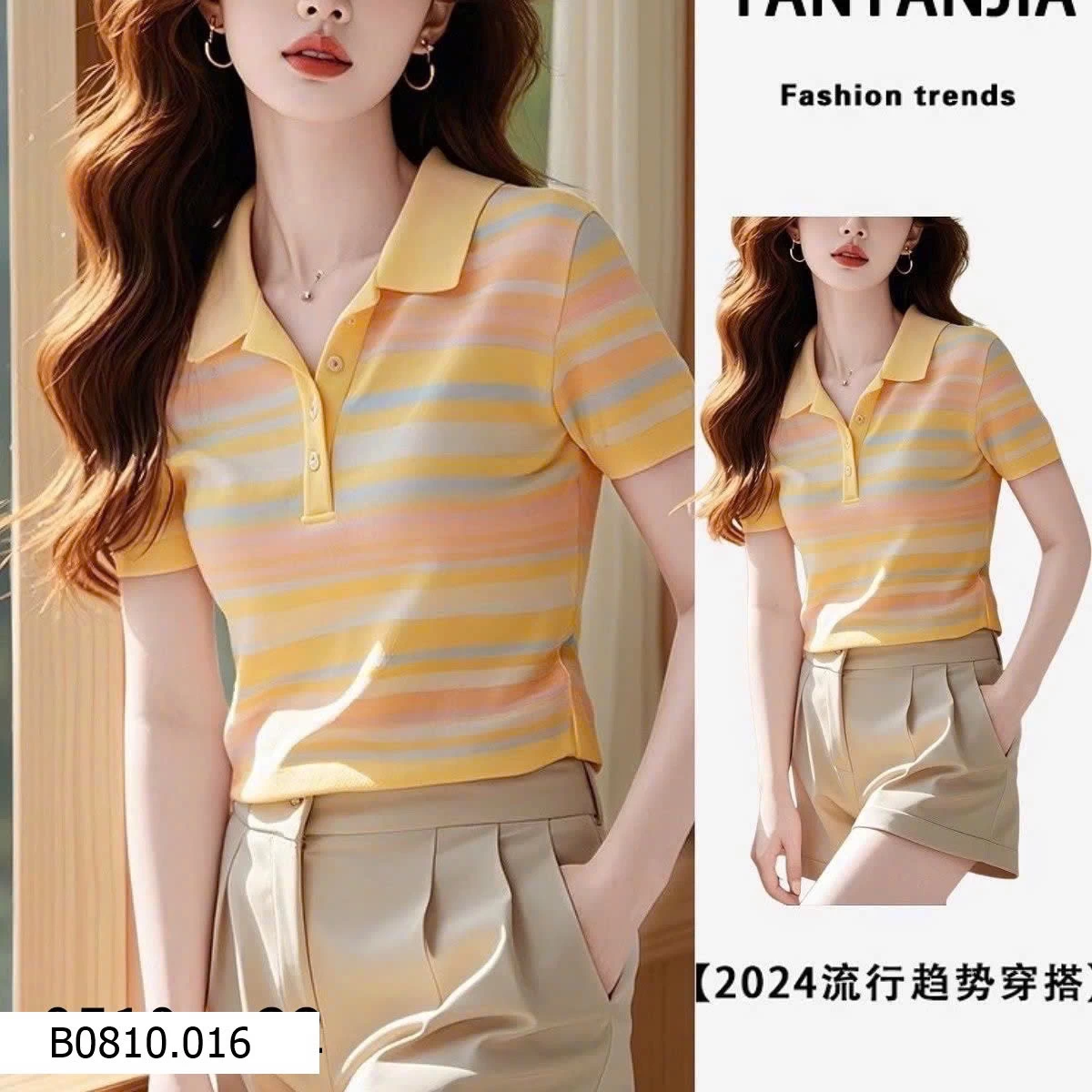 ÁO POLO MẦU SẮC CHO NỮ   Giá sỉ 90k