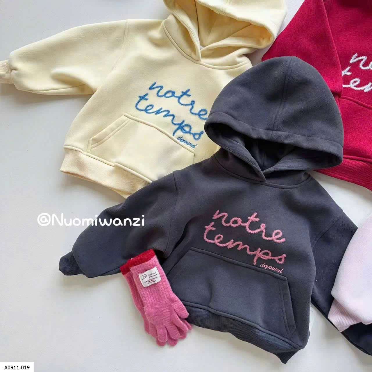 ÁO HOODIE CHỮ CHO BÉ   Giá sỉ sz 90-140: 199k  sz 150: 223k