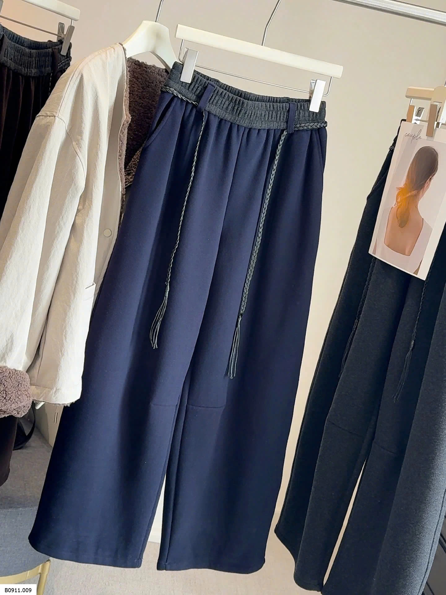 QUẦN NỈ SUÔNG PHỐI CẠP ANNA  Giá sỉ 215ka