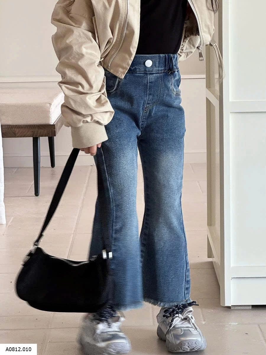 QUẦN JEAN ỐNG LOE BÉ GÁI Giá sỉ 163k