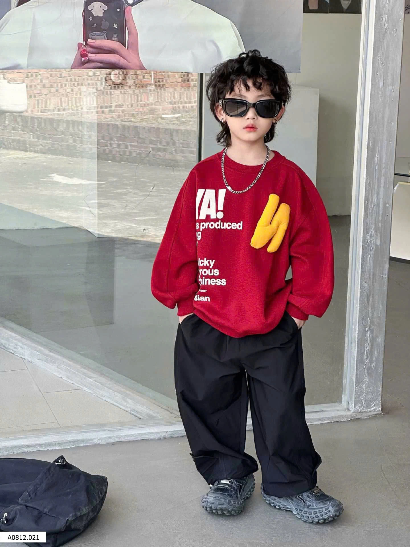 ÁO NỈ ĐỎ BÉ TRAI Giá sỉ 165k