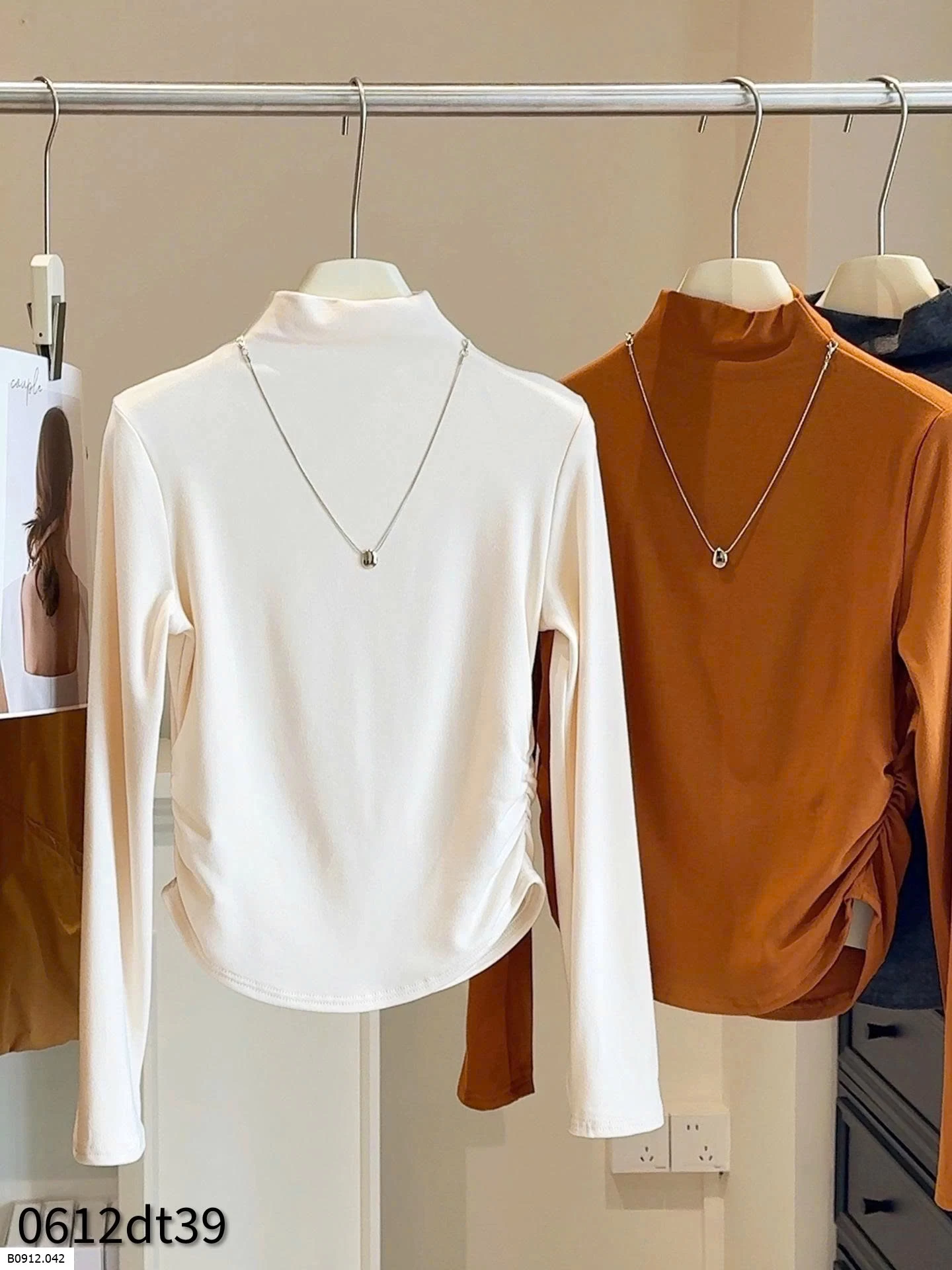 ÁO DÀI TAY CỔ LỌ RÚT EO ANNA   Giá sỉ 130k