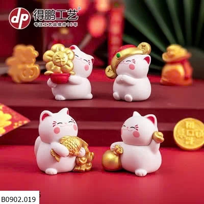 Bộ tứ mèo may mắn   Sỉ: 39k/set 4