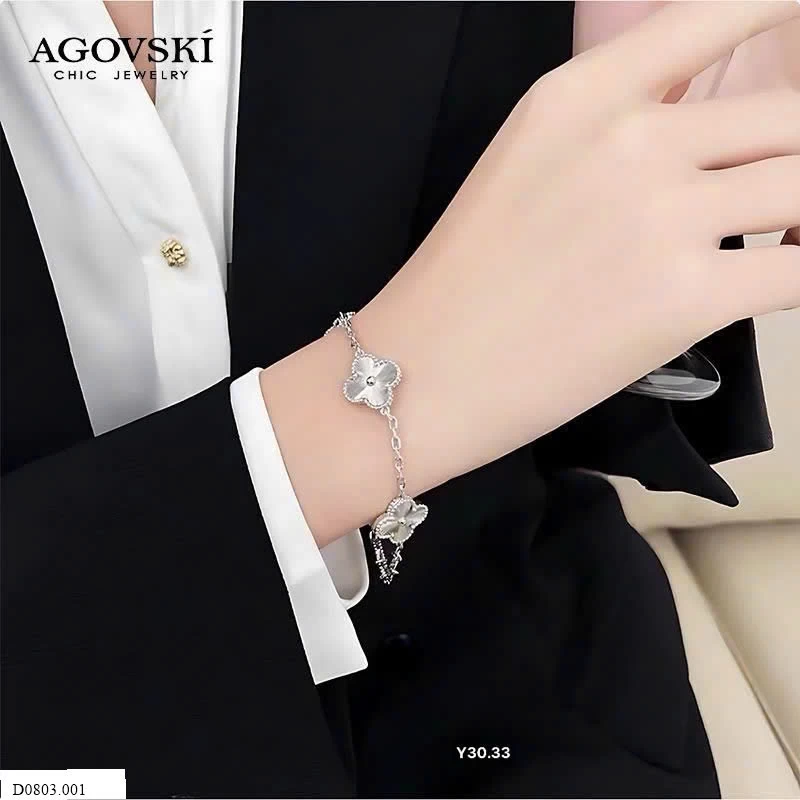 Vòng tay cỏ ba lá của #Agovski       Sỉ 170k/ 1 chiếc