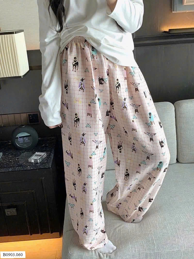 QUẦN COTTON HỌA TIẾT  Sỉ 53k