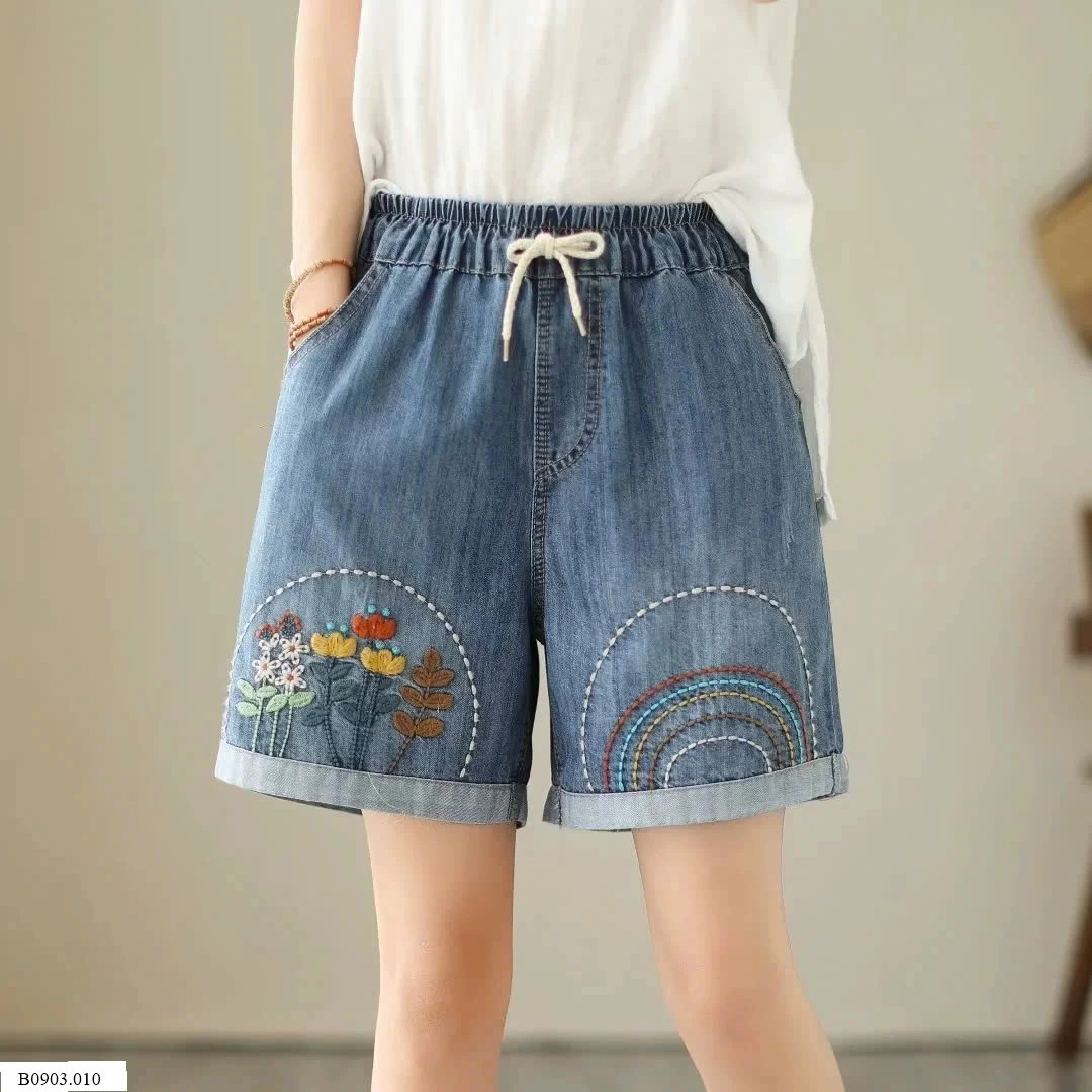 QUẦN SHORT JEAN THÊU CHO NỮ Sỉ 178k