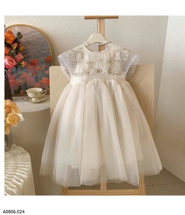 ĐẦM VOAN TIỂU THƯ CỔ VUÔNG Sỉ 228k