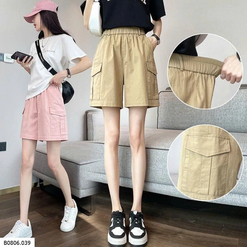 QUẦN SHORT TÚI HỘP CHO NỮ Sỉ 105k