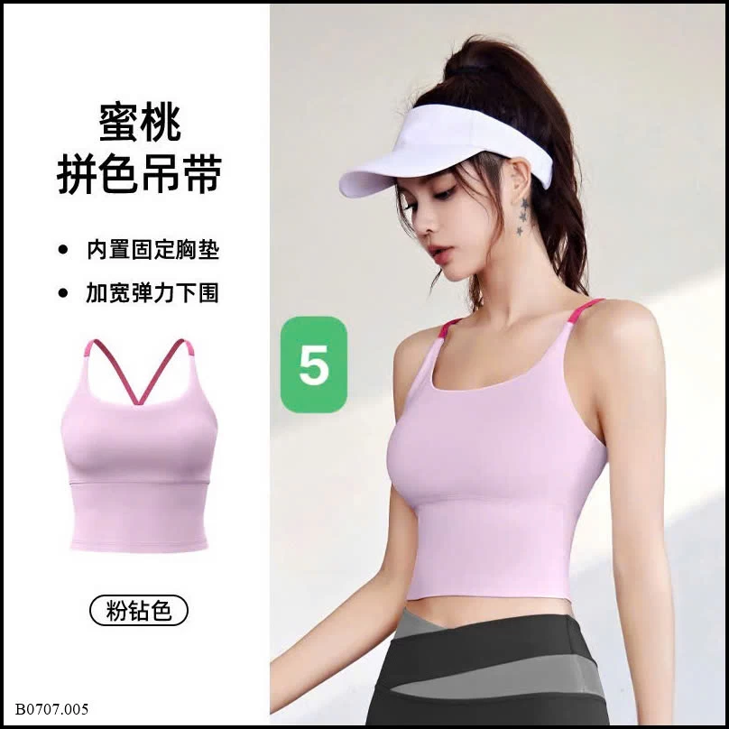 ÁO TẬP NỮ KÈM BRA Sỉ giá 92k