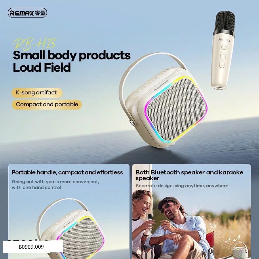 Loa Karaoke Bluetooth REMAX RB-H13  Giá sỉ 295k