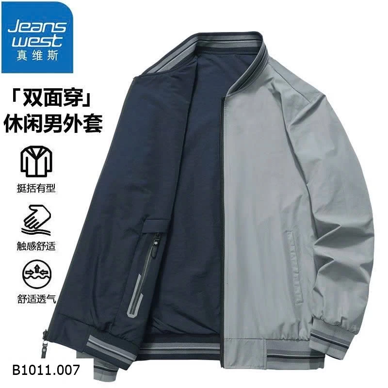 ÁO BOMBER NAM 2 Mặt  – JEANSWEST   Giá sỉ 350k
