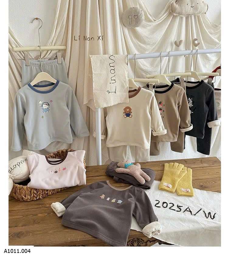 BỘ NGỦ THU ĐÔNG HỌA TIẾT LINANXI   Giá sỉ 156k