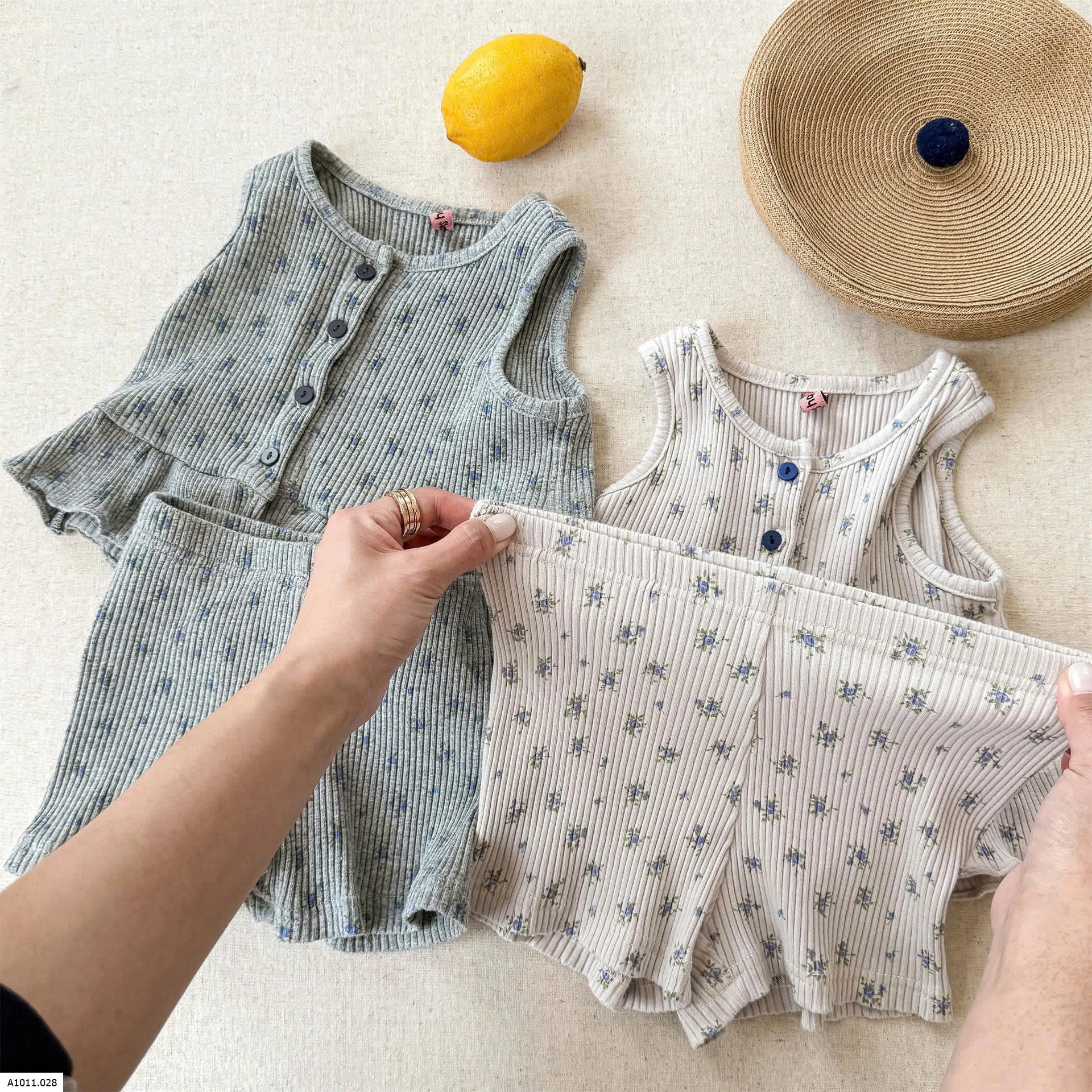 SÉT GÂN HOA NHÍ BÁNH BÈO ADBABY  Giá sỉ 168k