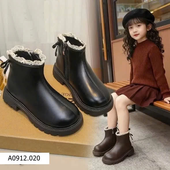 Giày boot mix ren trẻ em Giá sỉ 150k
