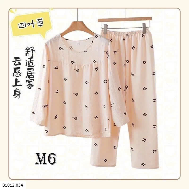 BỘ MẶC NHÀ HOẠ TIẾT  Giá sỉ 135k