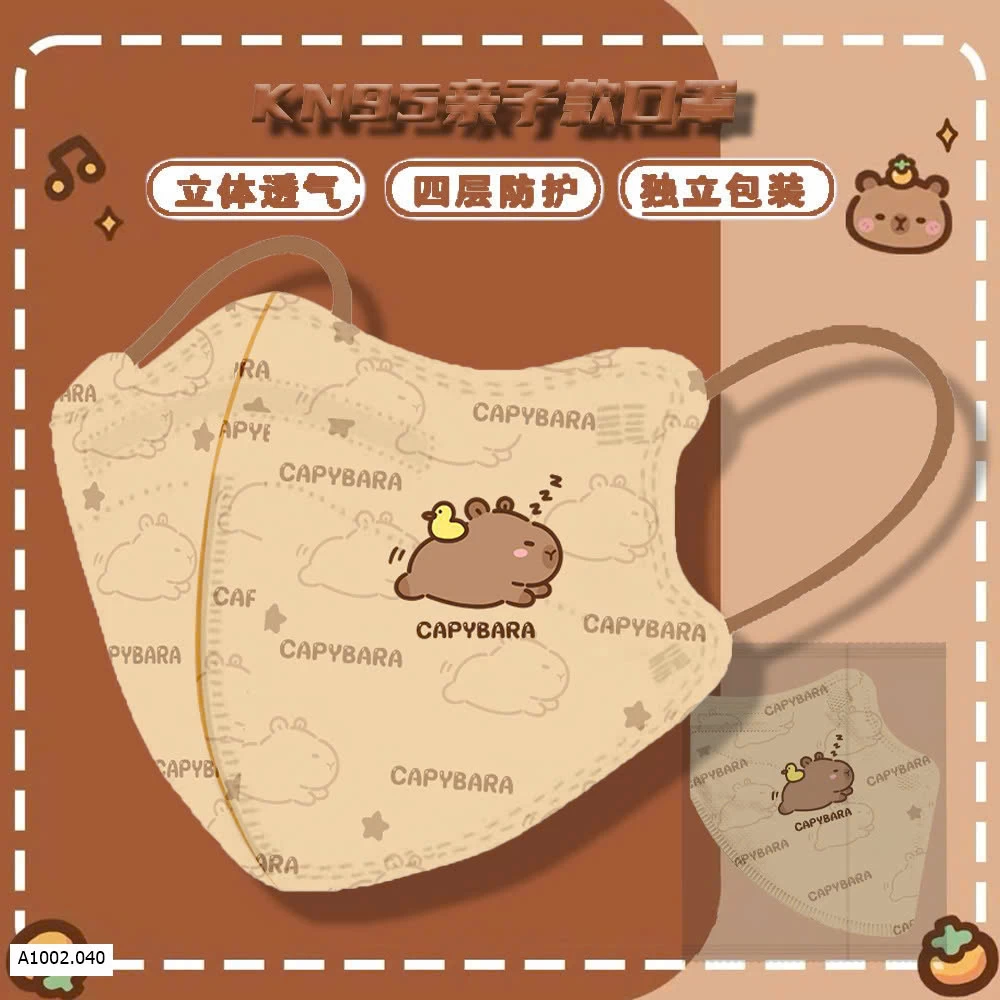 SET 50c KHẨU TRANG CAPYBARA Sỉ 50k/1 set 50 chiếc 
