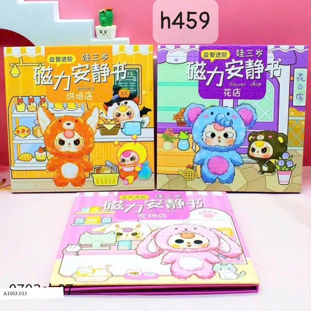 SET 3 QUYỂN STIICKERR NAMM CCHÂM BABiiY THRrEE        Sỉ 65k/ 1 sét 3 quyển