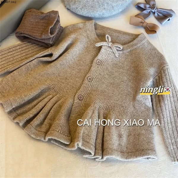 ÁO LLEN ĐÍNH NƠ BÉ GÁI SỈ 115K