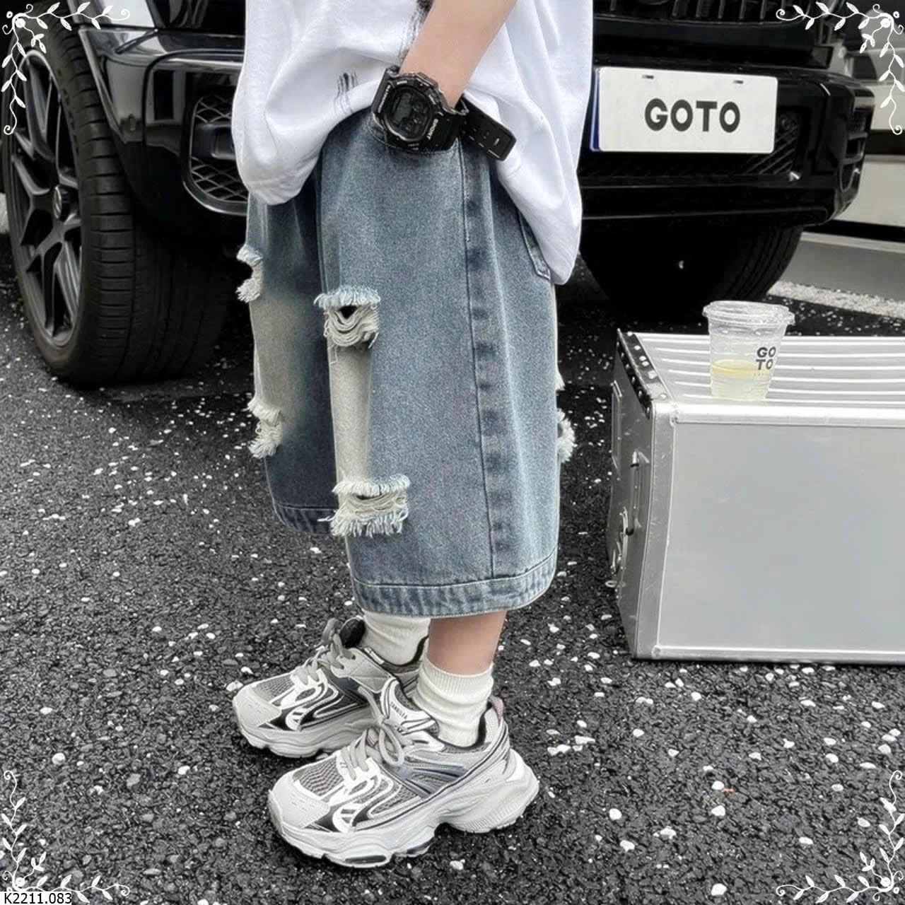 QQUẦN SHORT JEAN BÉ TRAI SỈ 122K