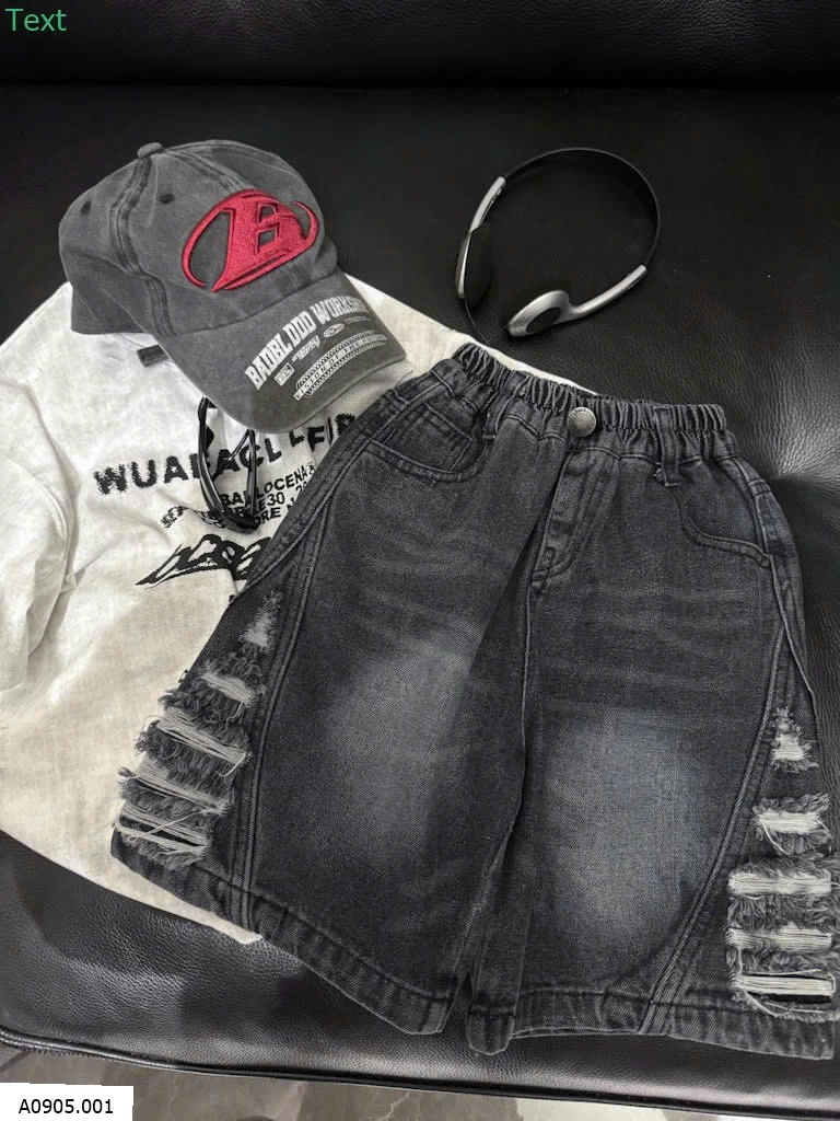 QUẦN SHORT JEAN RÁCH CÁ TÍNH BT  Sỉ 160k