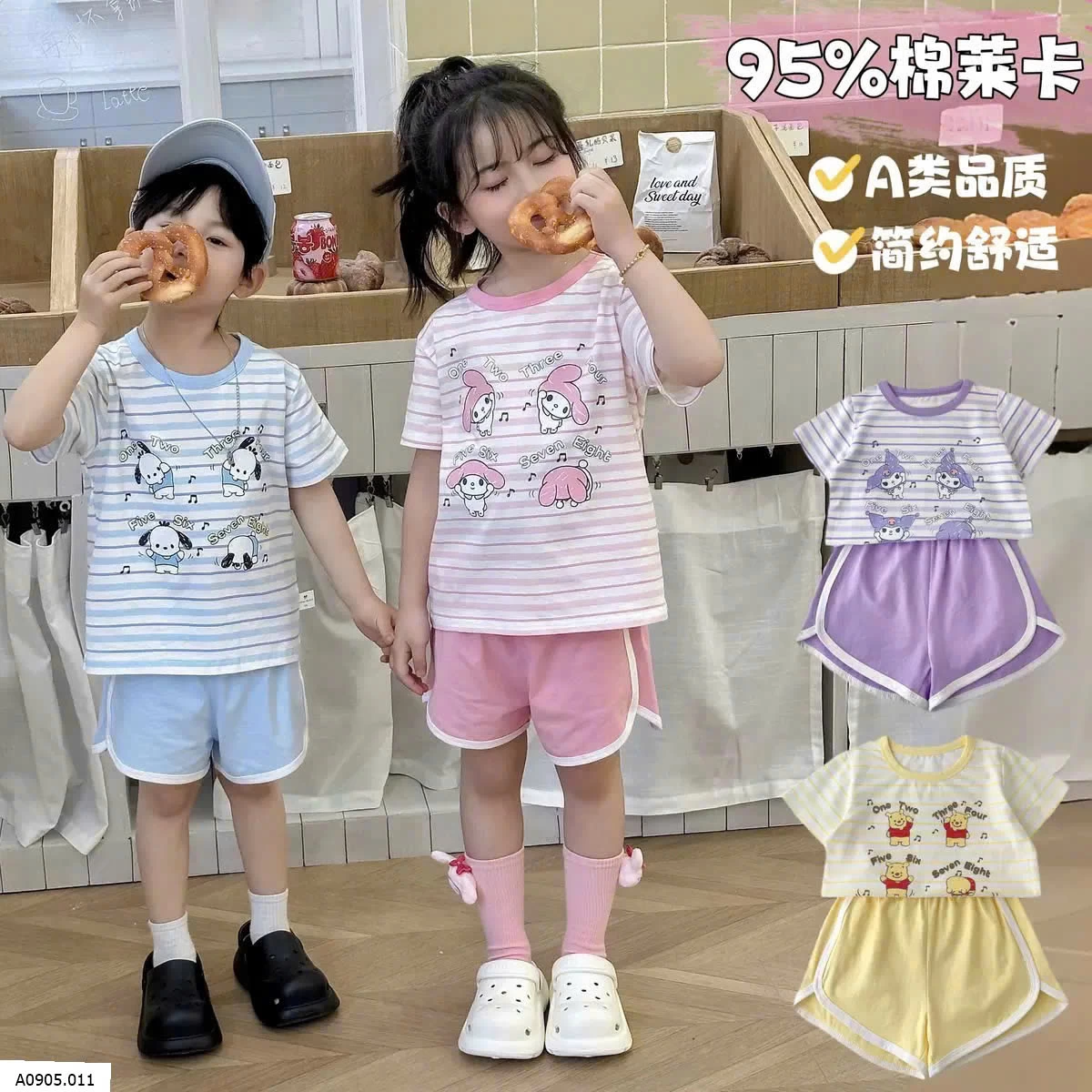 SET BỘ KẺ CỘC TAY HOẠT HÌNH  Sỉ 85k