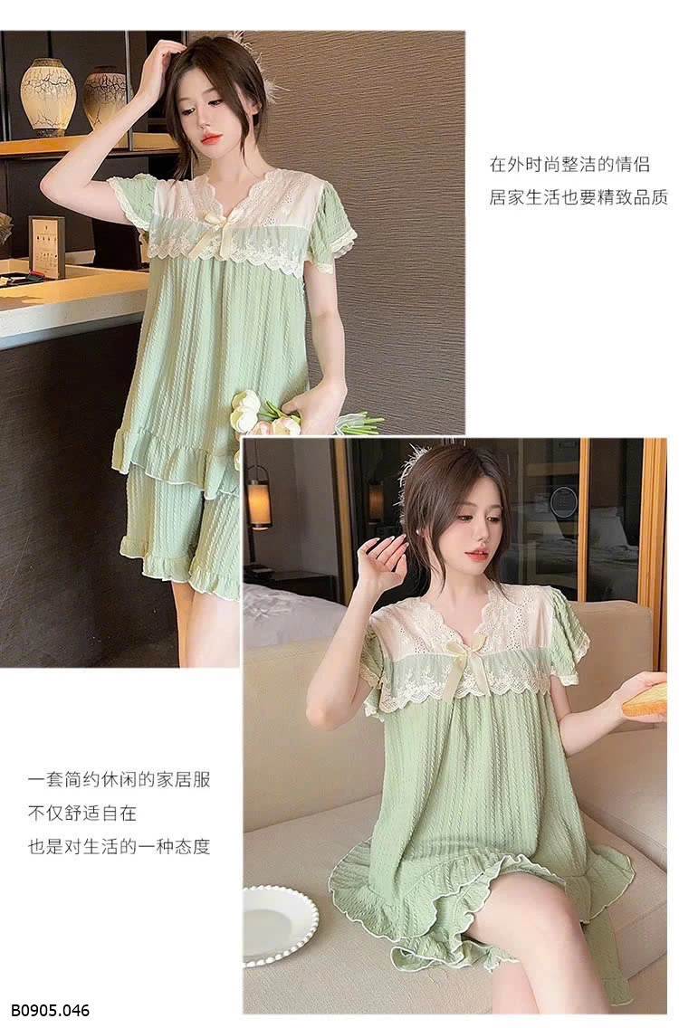 SET BỘ NGỦ PHỐI REN Sỉ sz M-2XL: sỉ 150k sz 3XL-5XL: sỉ 160k 