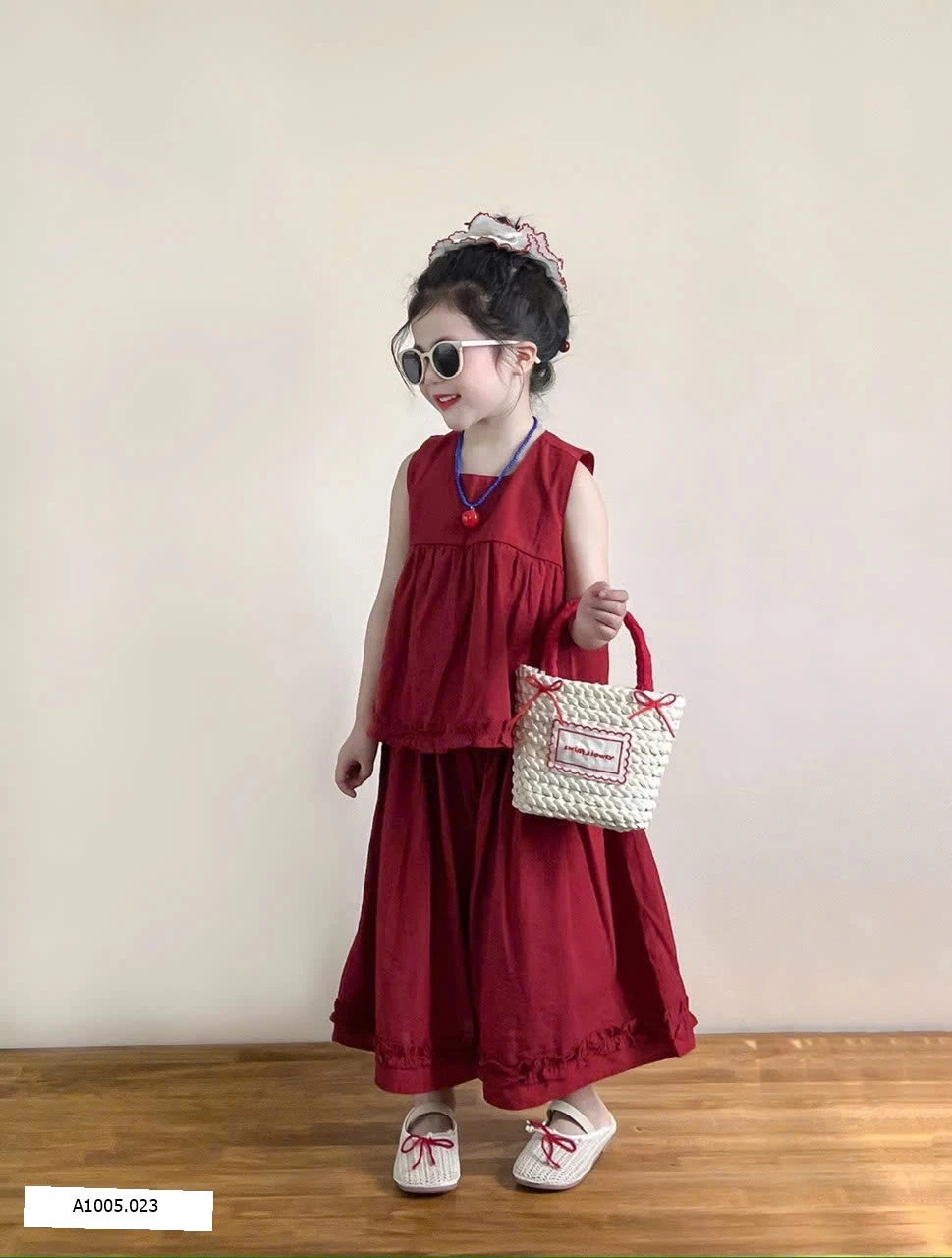 SET BỘ SÁT NÁCH MIX QUẦN XUÔNG ĐỎ Sỉ 230k