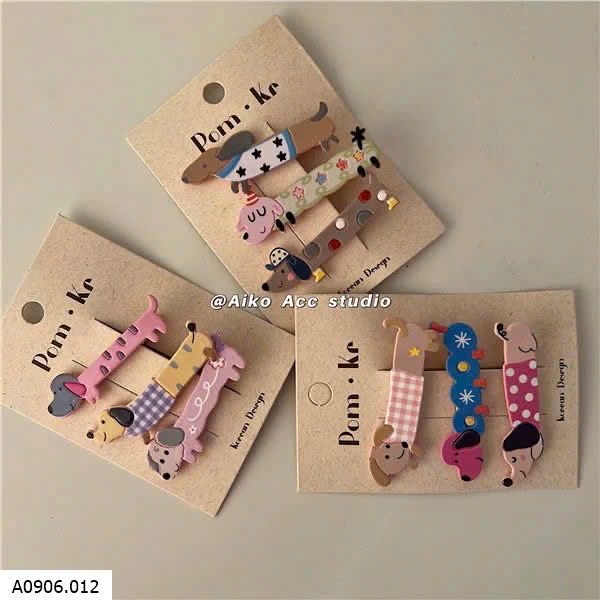 Set 9 kẹp tóc   Sỉ 39k1 set 9c mix mẫu 
