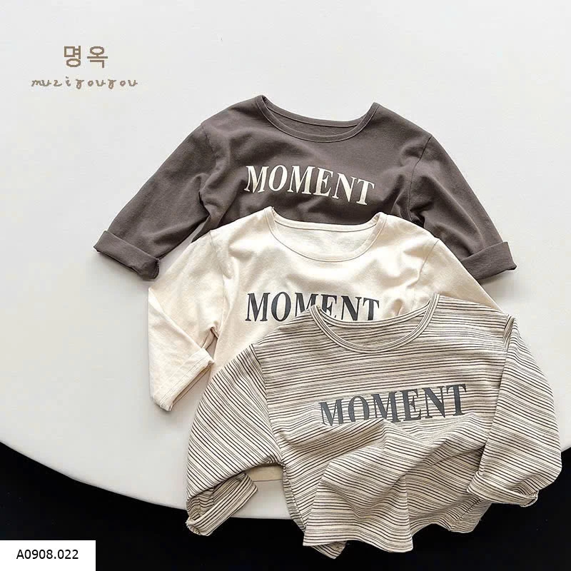 ÁO THUN DÀI TAY MOMENT   Sỉ 106k