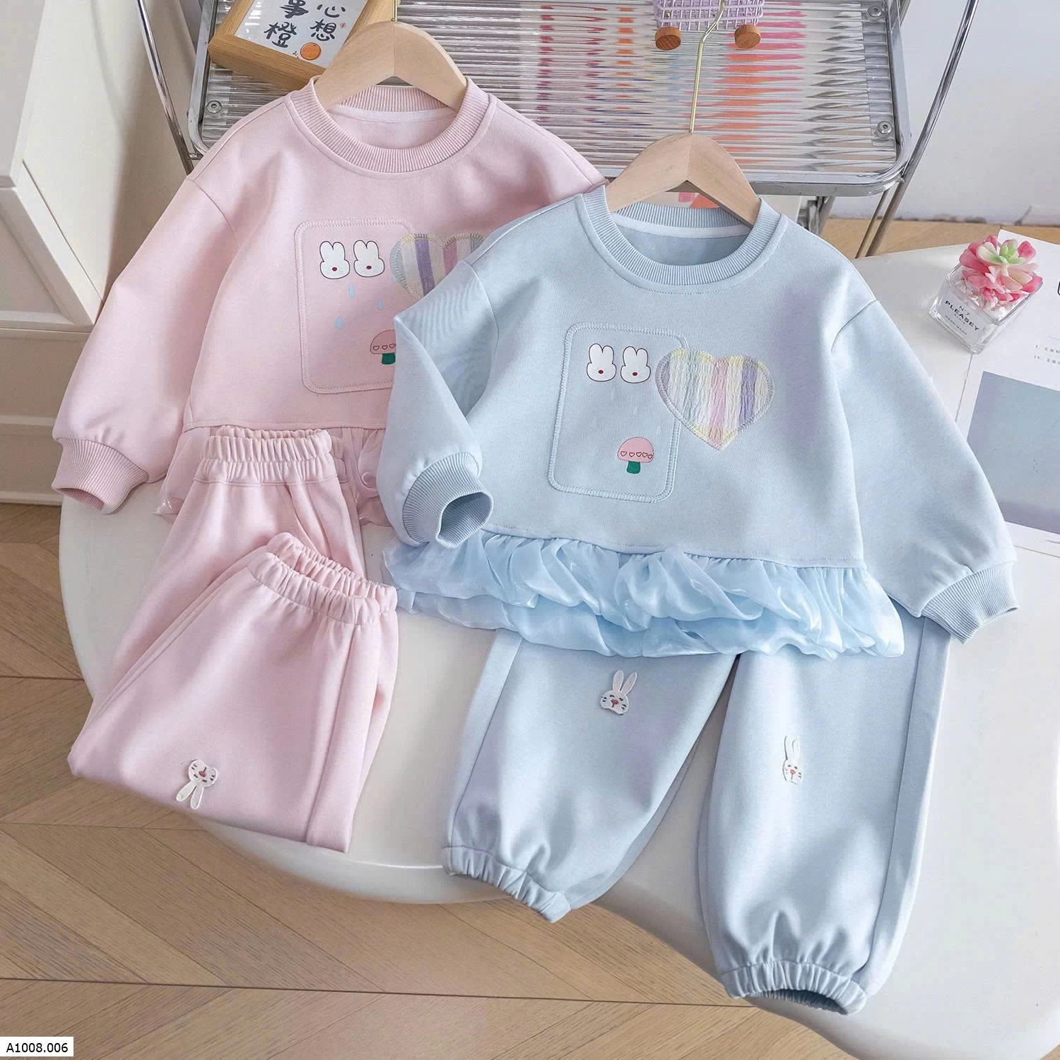 SET NỈ VIỀN BÈO BÉ GÁI    Sỉ 130k
