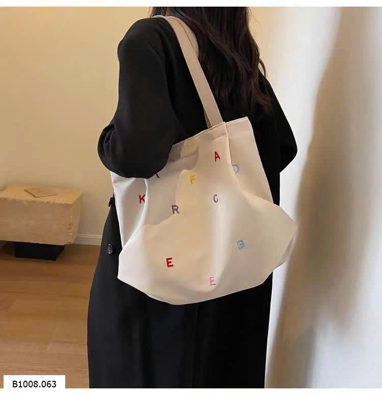 TÚI TOTE THÊU CHỮ   Sỉ 62k