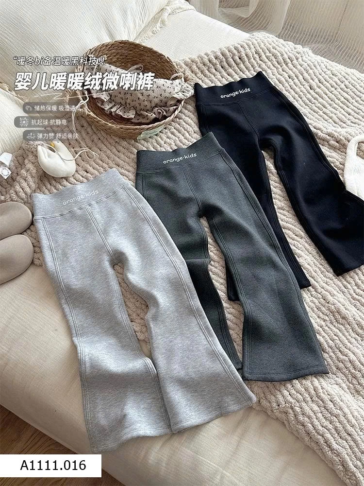 QUẦN ỐNG LOE CHẤT DÀY DẶN CHO BÉ GÁI Giá sỉ 100-130: 135k 140-160: 155k