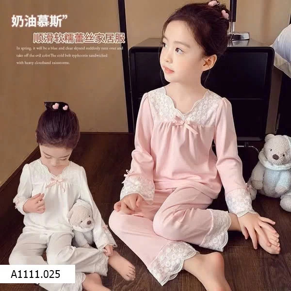 BỘ NGỦ VIỀN REN BÉ GÁI Giá sỉ 100k