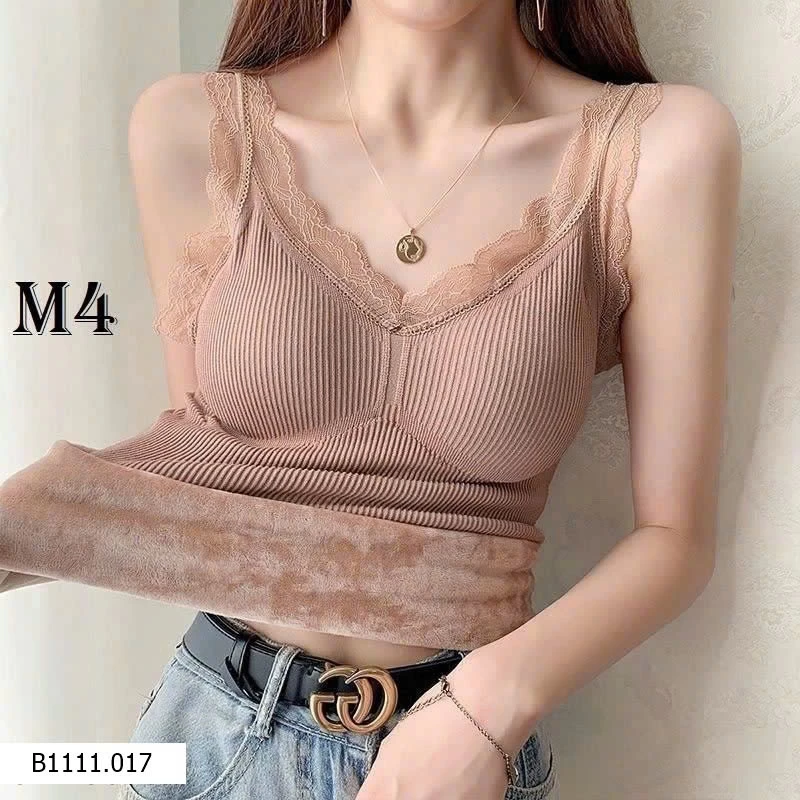 ÁO HAI DÂY LÓT LÔNG VIỀN REN  Giá sỉ 50k