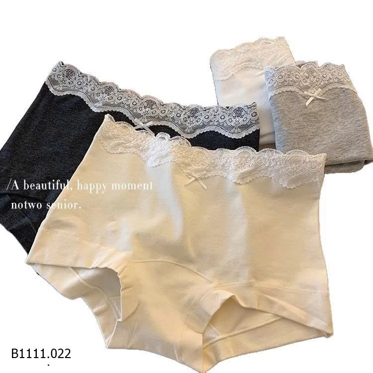 QUẦN LÓT BOXER PHỐI REN NỮ SỢI 10A KHÁNG KHUẨN Giá sỉ 35k/c sỉ từ 2 chiếc