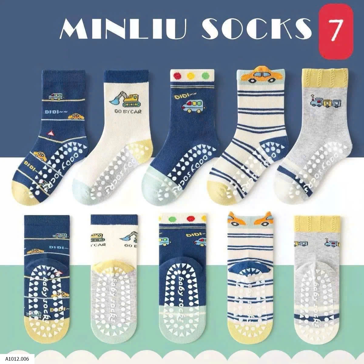 SET 5Đ TẤT CHỐNG TRƠN NHÀ MINLIU Giá sỉ 90k