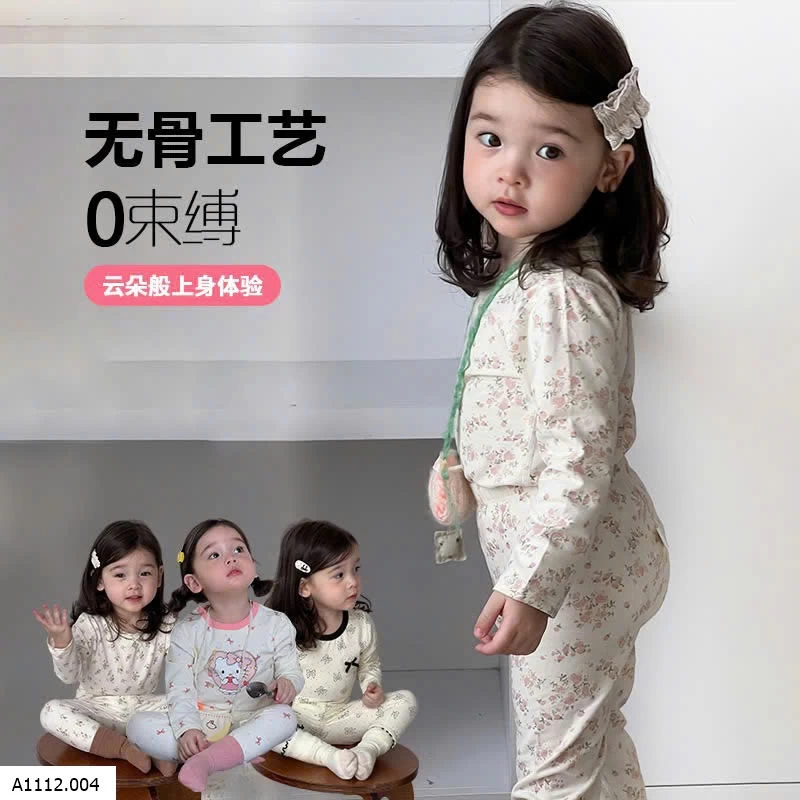 BỘ NGỦ MẶC NHÀ CUTE CHO BÉ  Giá sỉ 118k