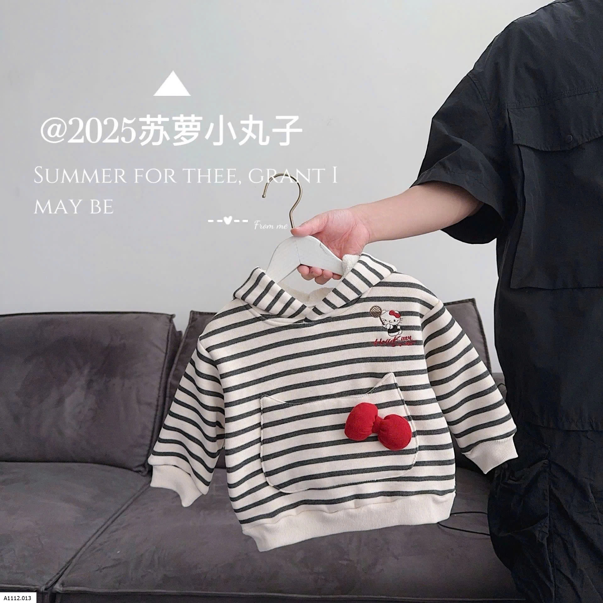 ÁO HOODIE KẺ MÈO KITTY Giá sỉ 198k