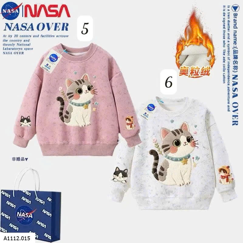 ÁO NỈ LÓT LÔNG BG HÃNG NASA NEW 2026 Giá sỉ 136k