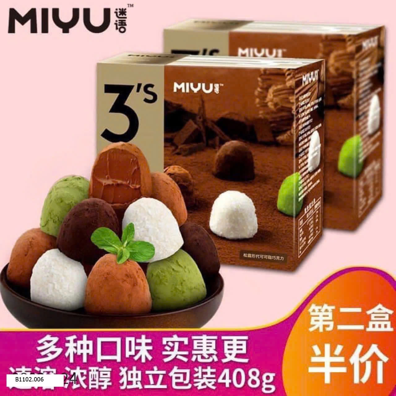 SOCOLA TƯƠI Sỉ 85k/1 hộp 408g được khoảng 45-50 viên