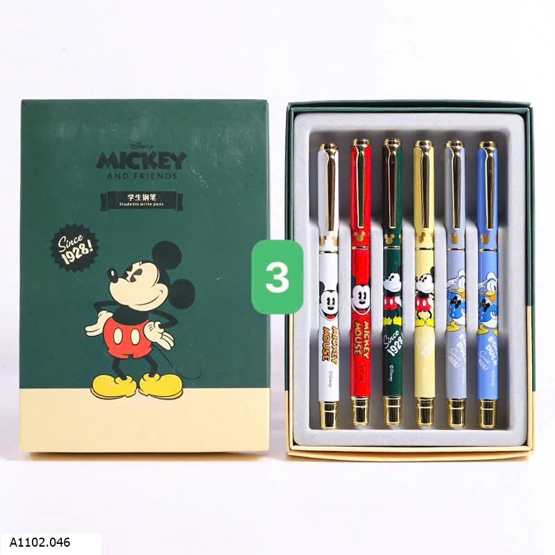 HỘP 6 BÚT MỰC DISNEY  Sỉ 120k