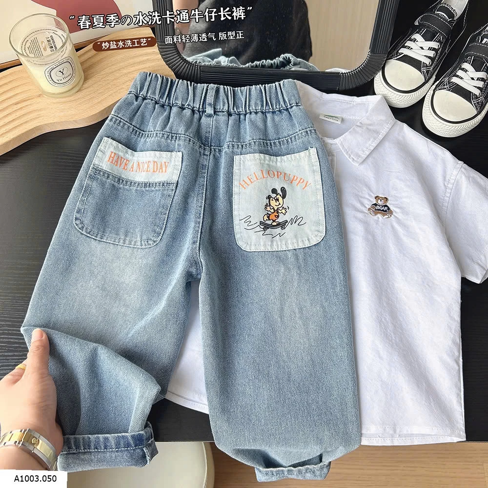 QUẦN JEAN  HOẠT HÌNH BT   Sỉ 117k