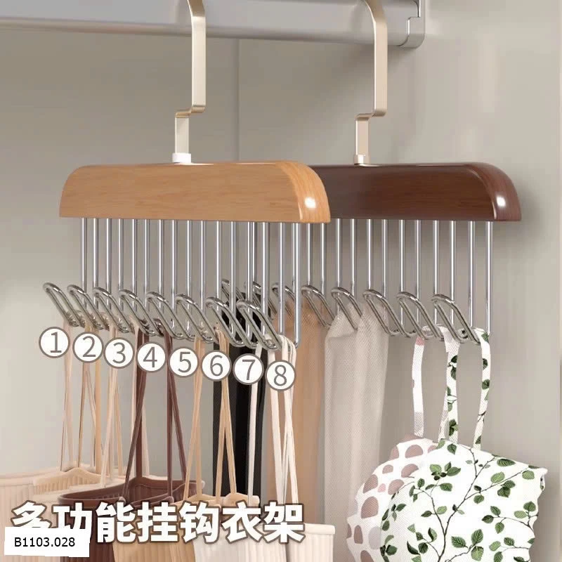  MÓC GỖ TREO ĐA NĂNG   Sỉ 35k/1 set 2 chiếc mix màu 