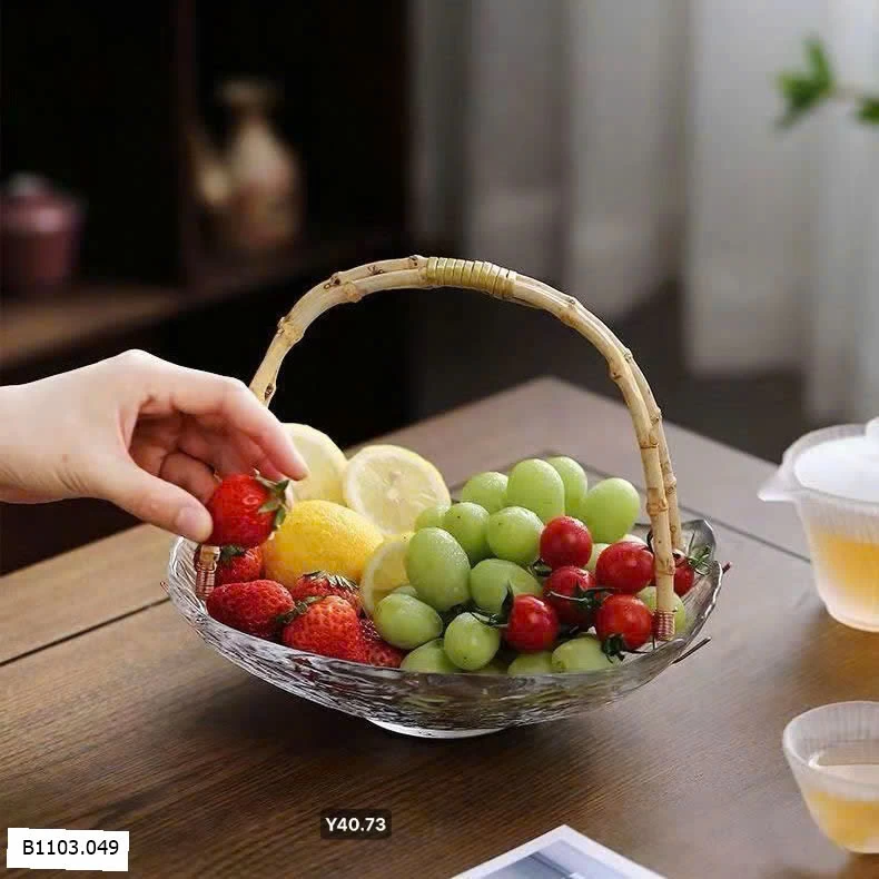 Đĩa đựng hoa quả bằng thuỷ tinh   Sỉ 90k/1 chiếc